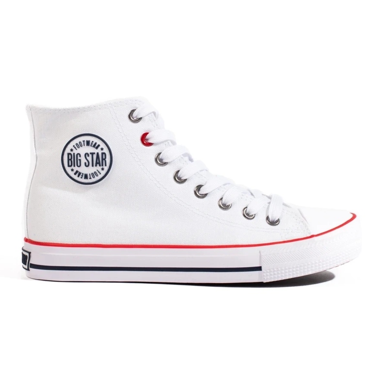 Tênis alto branco Big Star T274026101 para mulher 2