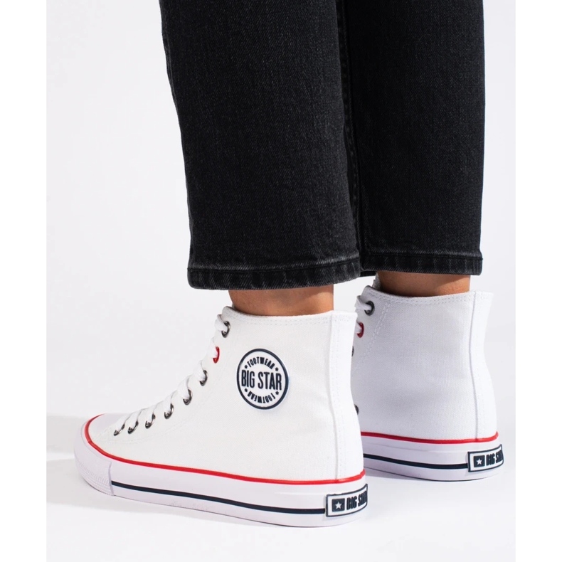 Tênis alto branco Big Star T274026101 para mulher 1
