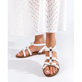 Sandálias brancas de mulher Shelovet branco 1