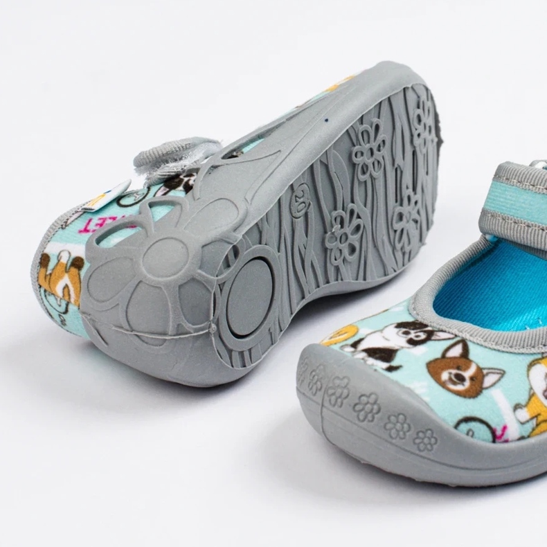 SHELOVET Chinelos infantis para jardim de infância com cães 3F azul 1