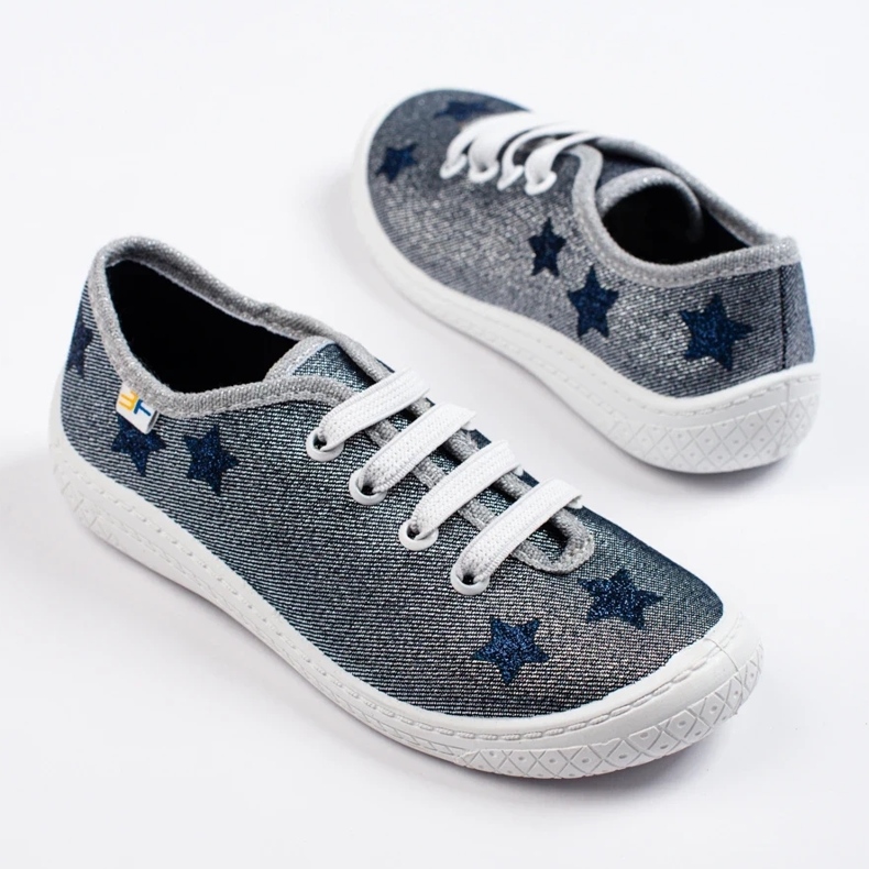 SHELOVET Sneakers infantis 3F cinza 2