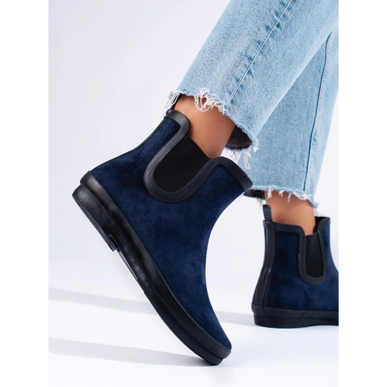 W. Potocki Galochas isoladas em camurça azul marinho Potocki 1