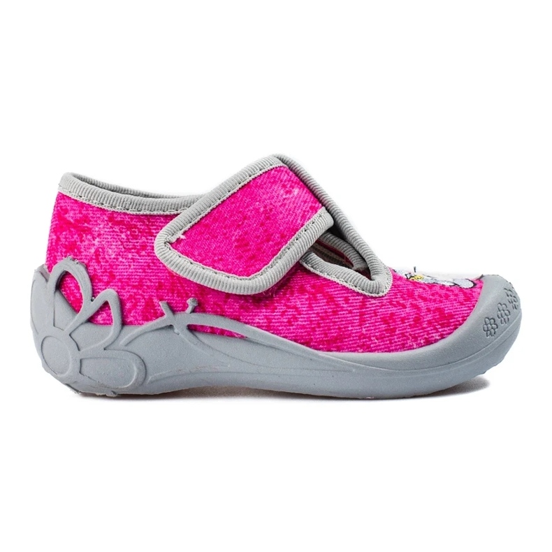 Chinelos de velcro unicórnio rosa Shelovet para meninas 2