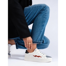 Sapatilhas brancas de mulher Shelovet branco 2