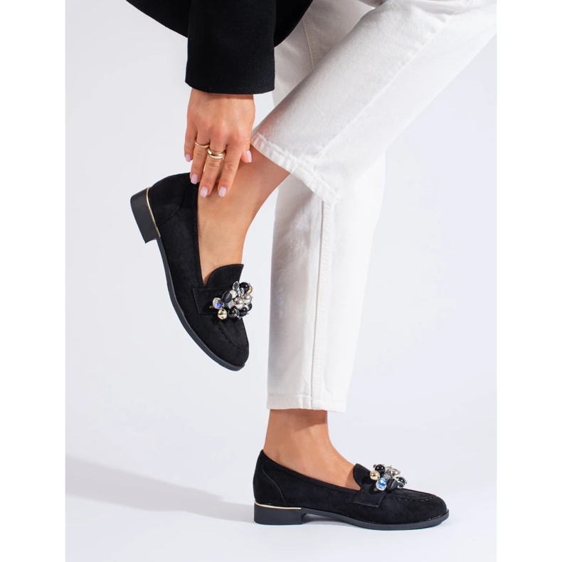 Senhores das mulheres negras com cristais Shelovet preto 2