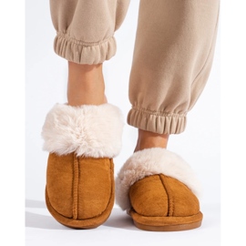 Chinelos camelo femininos Shelovet castanho 1