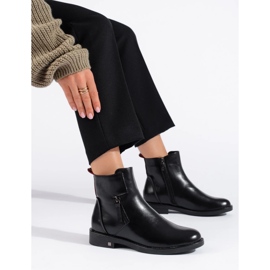 W. Potocki Botins femininos pretos elegantes da Potocki 2