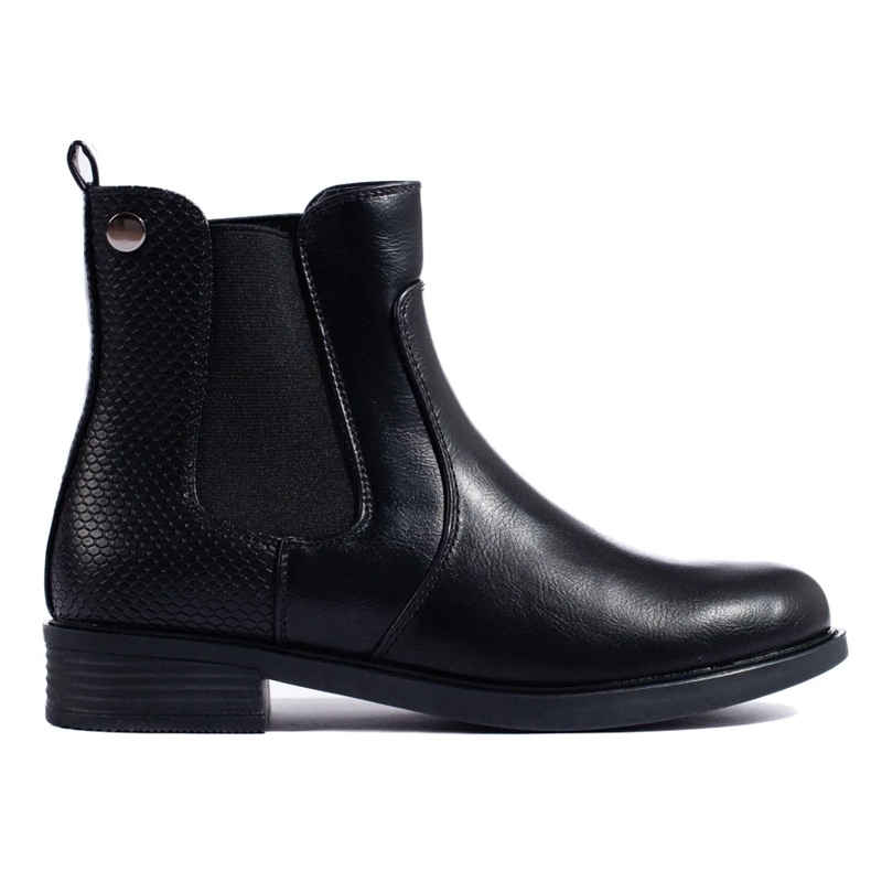 Botas Chelsea femininas pretas Shelovet preto 2
