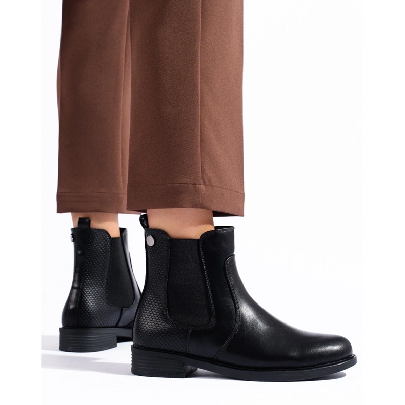 Botas Chelsea femininas pretas Shelovet preto 1