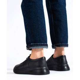 Sapatos femininos de couro preto por T.Sokolski 1