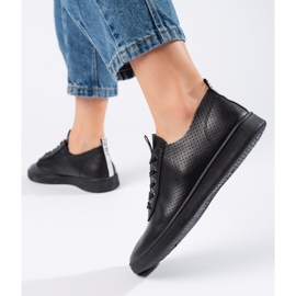 Seastar Tênis feminino preto vazado 2