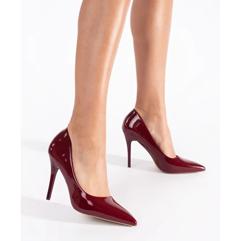 Seastar Sapatos femininos clássicos cor de vinho vermelho 1