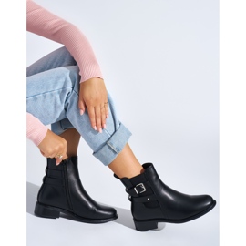 Botins femininos negros preto 2
