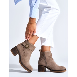 Botins de camurça bege 2