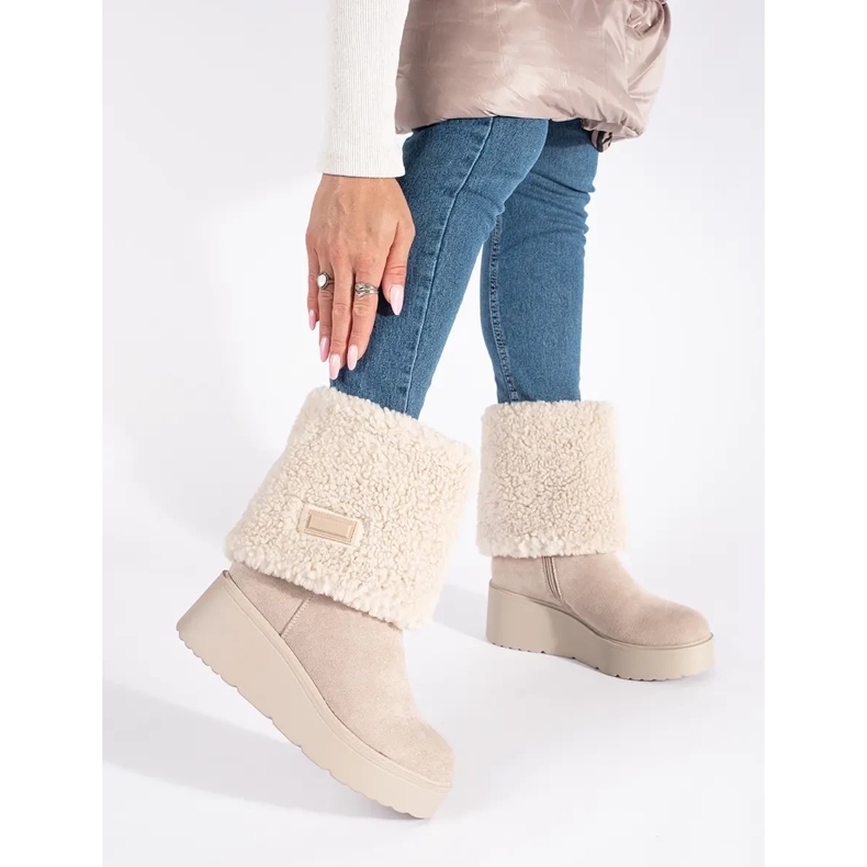 Seastar Botas femininas com isolamento bege 1