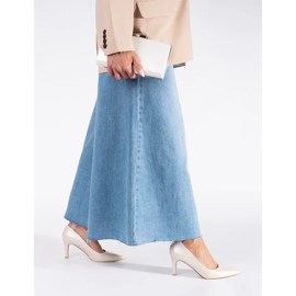 Sapatos de salto agulha clássicos e elegantes com pérolas bege 2