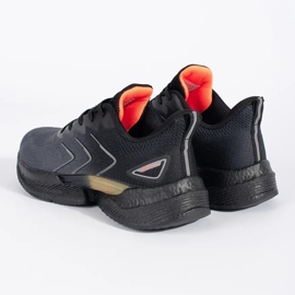 Vico Calçado desportivo leve preto e cinzento com atacadores cinza 1
