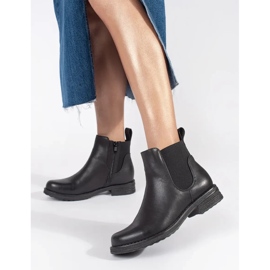 Botas Chelsea pretas femininas preto 2