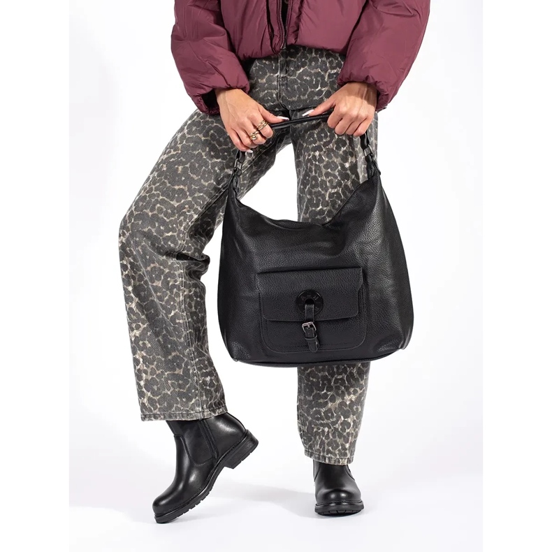 Botas Chelsea femininas pretas em couro natural de Sergio Leone preto 1