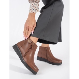 Botas confortáveis ​​com isolamento de couro marrom por Sergio Leone castanho 1