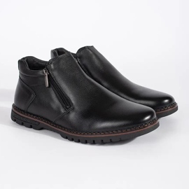 Botins masculinos pretos com isolamento 1