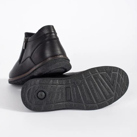 Botas masculinas pretas com isolamento preto 2