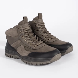 Botas de caminhada de inverno marrons masculinas marrom 1