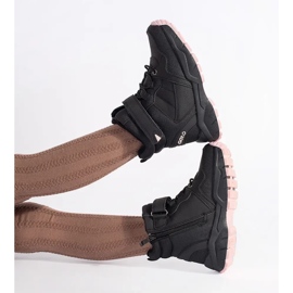 Botas pretas com isolamento para menina preto 1
