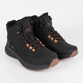 Vico Sapatos de trekking masculinos negros com atacadores preto 1 Vico Sapatos de trekking masculinos negros com atacadores preto 1