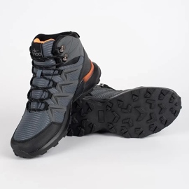 Vico Sapatos de trekking masculinos com isolamento cinza 1