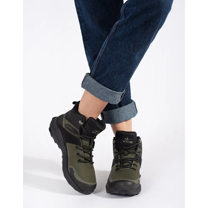 Vico Botas de trekking com isolamento verde escuro 1
