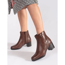 Botins marrons de salto alto Sergio Leone marrom 1