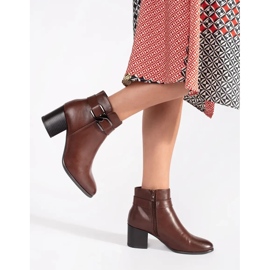 Botins de salto alto Sergio Leone castanhos marrom 1