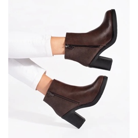 Seastar Botins castanhos com fecho 1