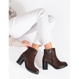 Seastar Botins castanhos com fecho 2