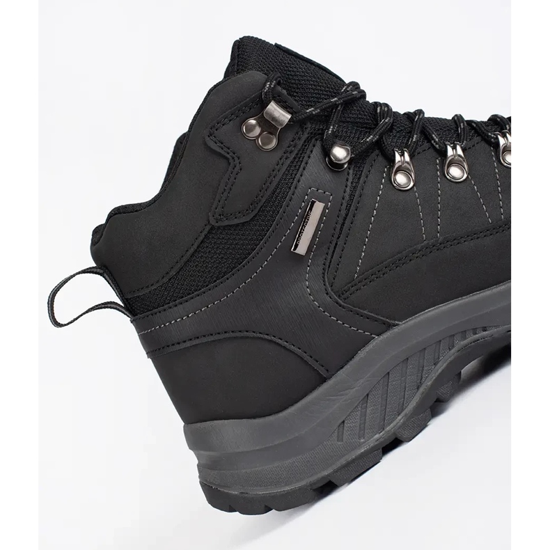 Vico Sapatos de trekking masculinos com isolamento preto 2