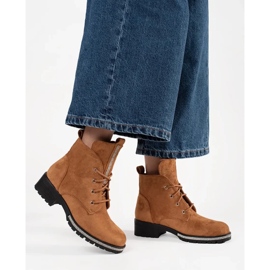 Botas marrons claras castanho 1