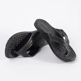 Flip -flops dos homens negros preto 1