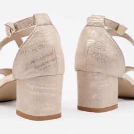 Goodin Salto feminino bege 1