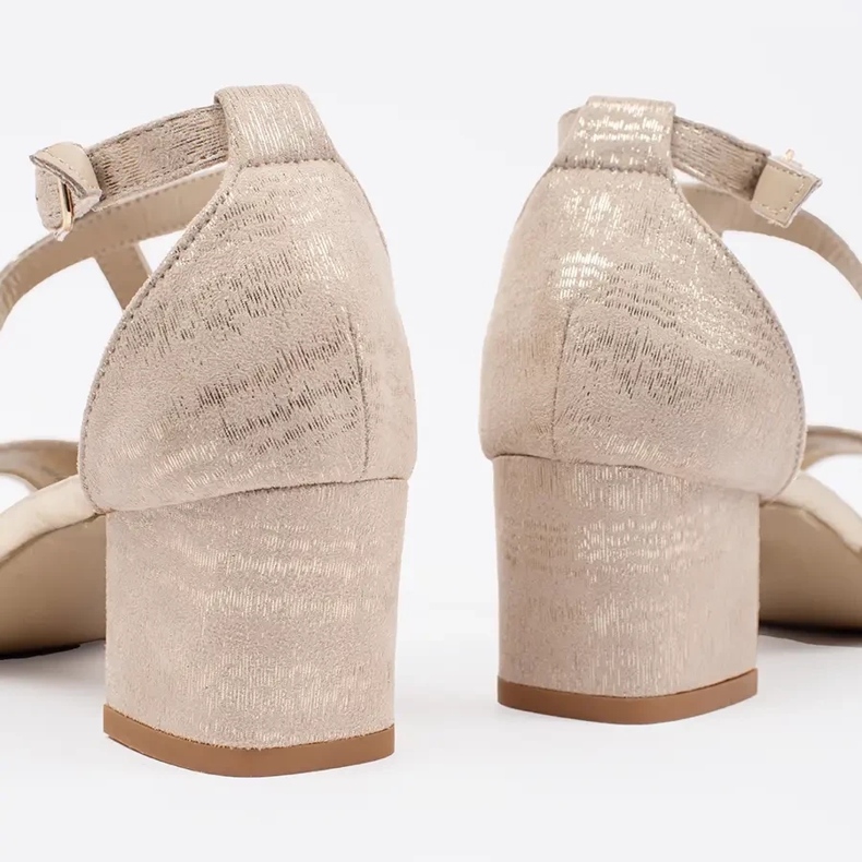 Goodin Salto feminino bege 1