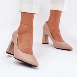 Vinceza Bombas elegantes no Vincez 62221 Barb bege 2