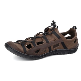 Olivier Sapatos de bicicleta de couro masculino 262kz Brown marrom 1