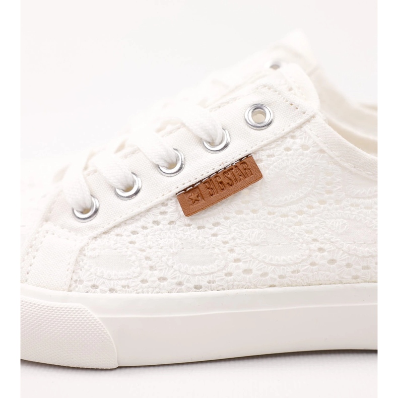 Big Star Women Sneakers com padrão W274925 Branco 1