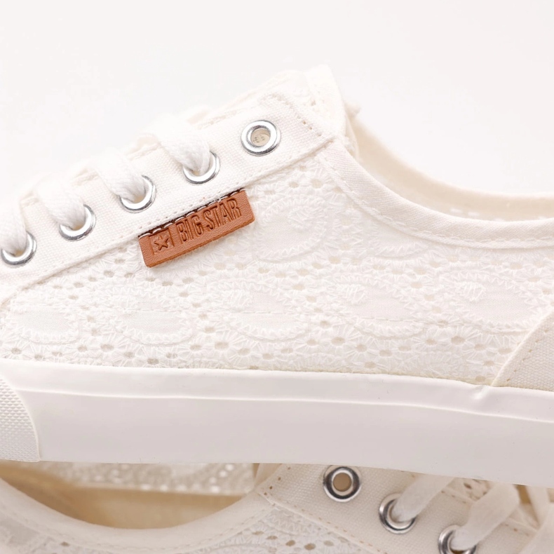 Big Star Women Sneakers com padrão W274925 Branco 2