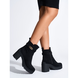 Botins femininos negros preto 1