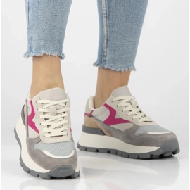 Filippo DP7070/25 tênis de couro bege 2