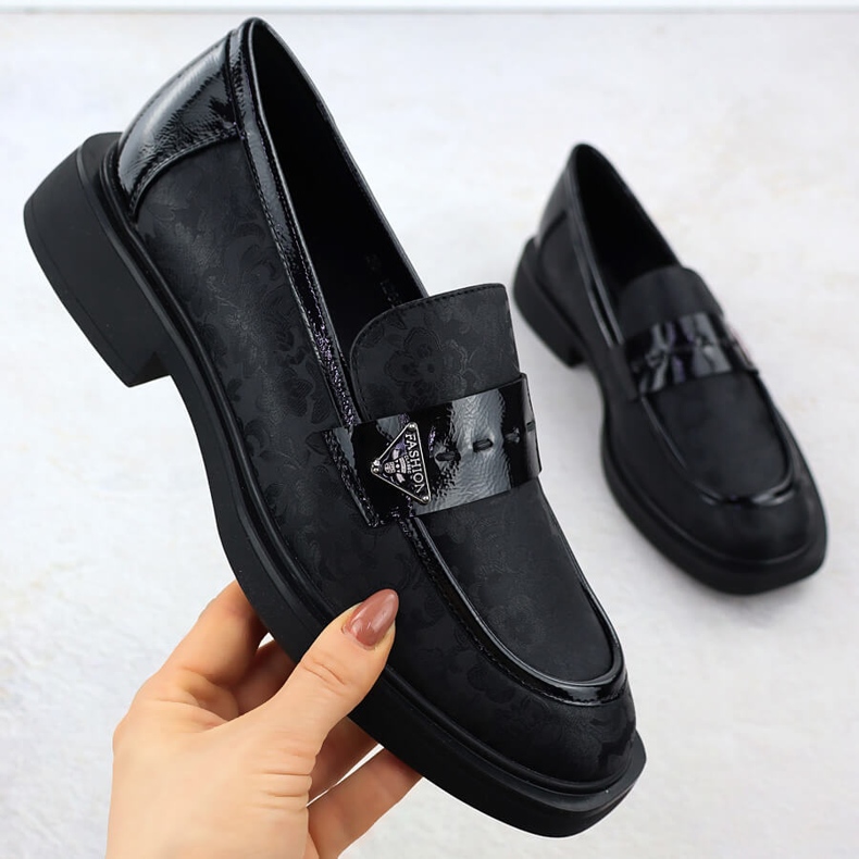 Sapatos femininos Lords Black Potocki SZ12650 preto 1