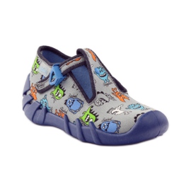 Chinelos meninos criaturas Befado 110p308 cinza azul 1