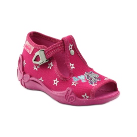 Chinelos Befado calçado infantil 213p102 rosa cinza 1