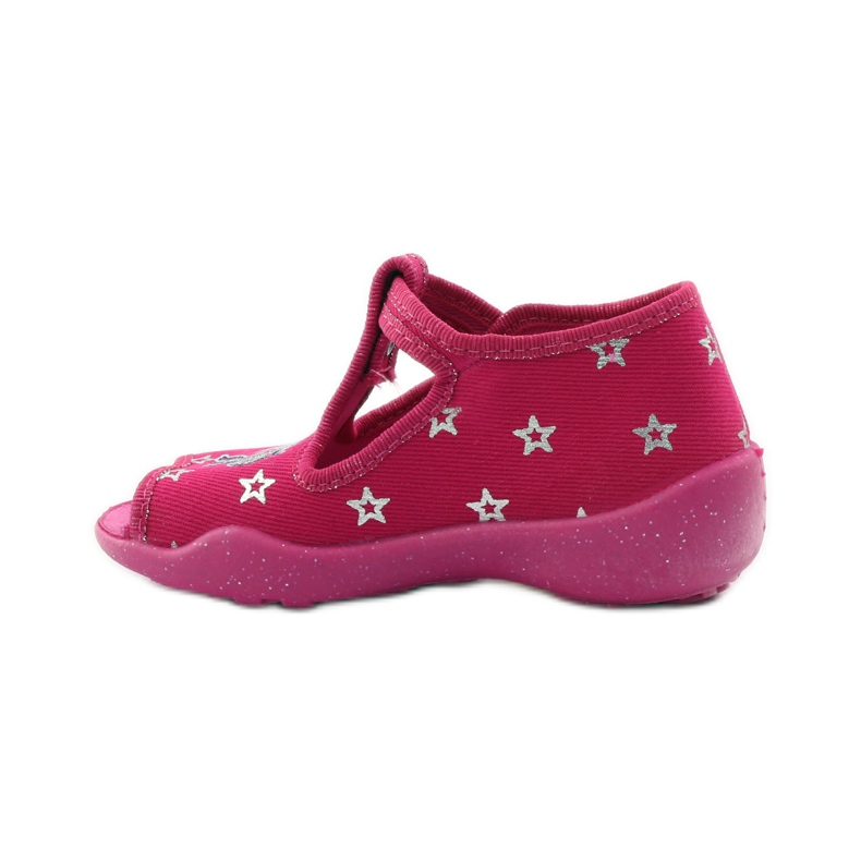 Chinelos Befado calçado infantil 213p102 rosa cinza 2